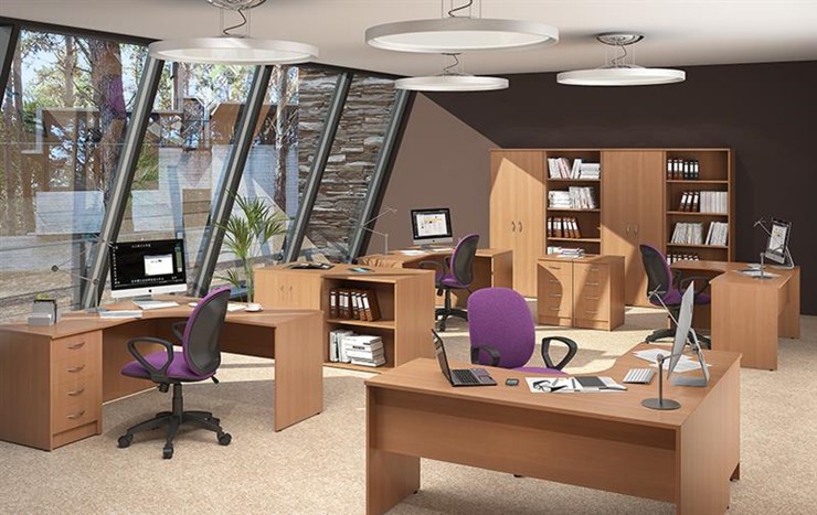 Мебель для персонала IMAGO три стола, 2 шкафа, стеллаж, тумба в Благовещенске - изображение 2